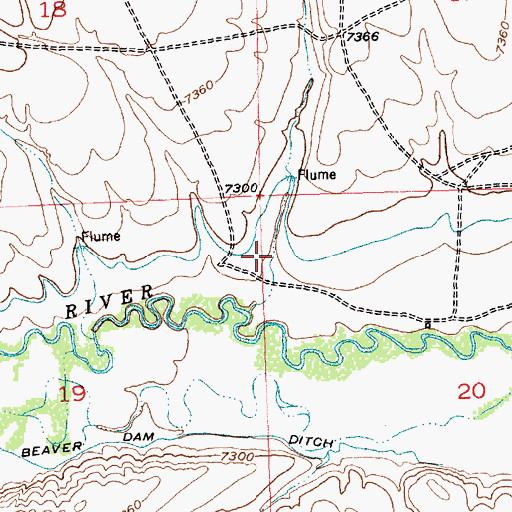 Topographic Map of Long Gulch, WY