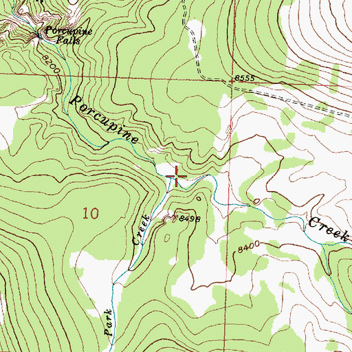 Topographic Map of Long Park Creek, WY