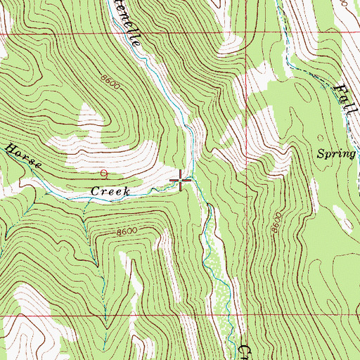 Topographic Map of Lost Horse Creek, WY