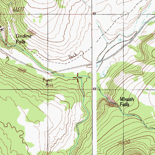 Topographic Map of Lupine Creek, WY