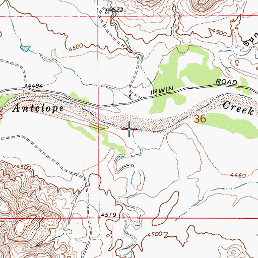 Topographic Map of M Creek, WY