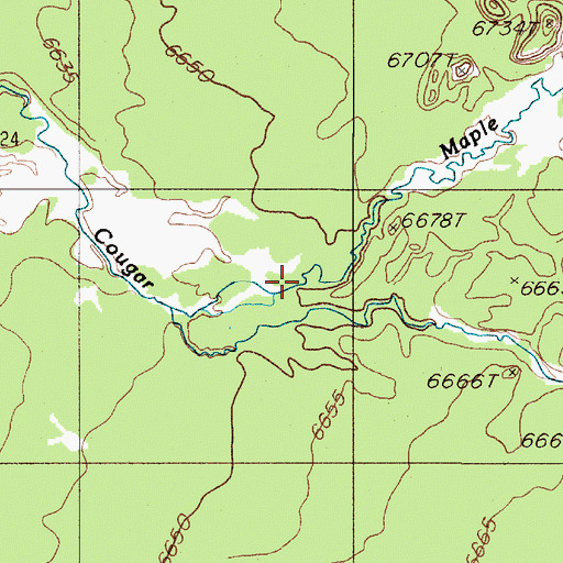 Topographic Map of Maple Creek, WY