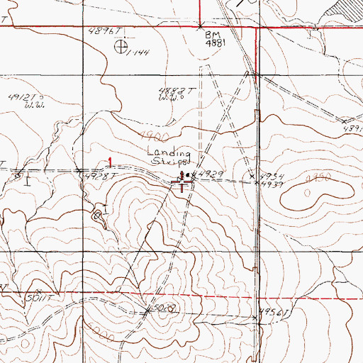 Topographic Map of Marquiss Ranch, WY