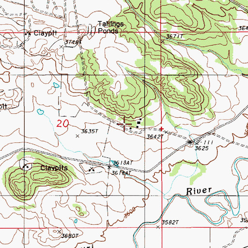 Topographic Map of Maurer Ranch, WY