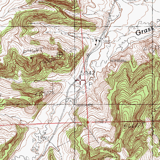 Topographic Map of Mayfields Ranch, WY