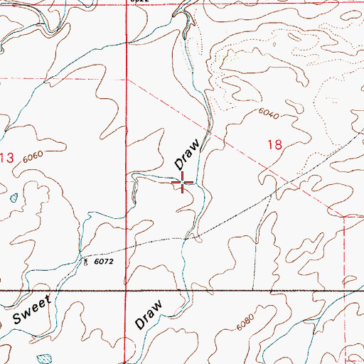Topographic Map of McCann Draw, WY