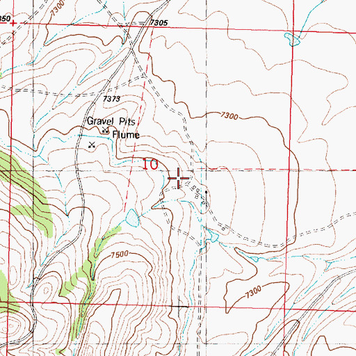Topographic Map of McCarthy Ranch, WY