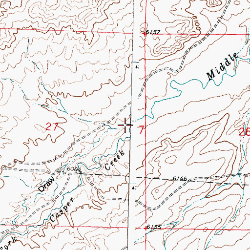 Topographic Map of McClanahan Draw, WY