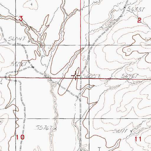 Topographic Map of McKenzie Flat, WY
