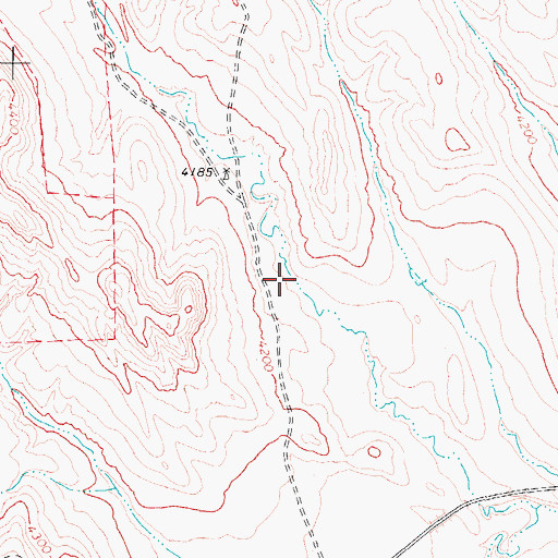 Topographic Map of McMillan Draw, WY