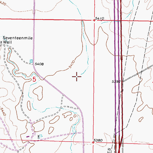 Topographic Map of McPherson Draw, WY