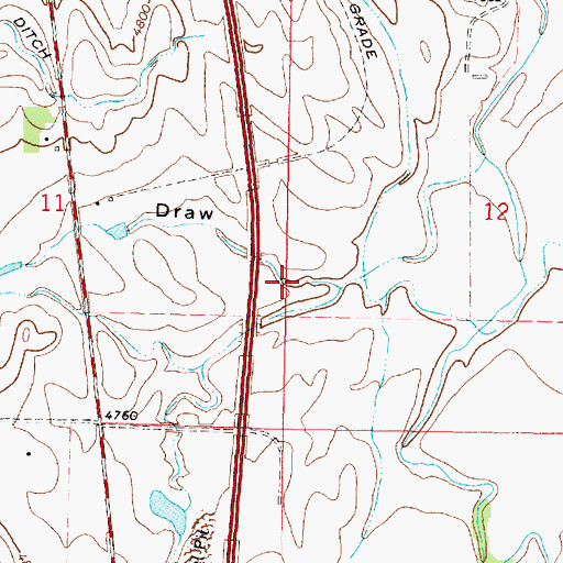 Topographic Map of McVenry Draw, WY
