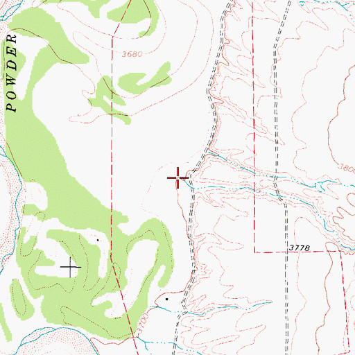 Topographic Map of Meadow Draw, WY