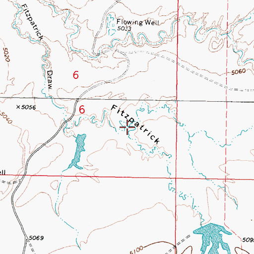 Topographic Map of Meadow Gulch, WY