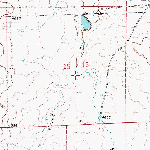 Topographic Map of Miller Draw, WY