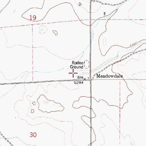 Topographic Map of Miller Draw, WY