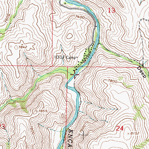 Topographic Map of Miner Creek, WY