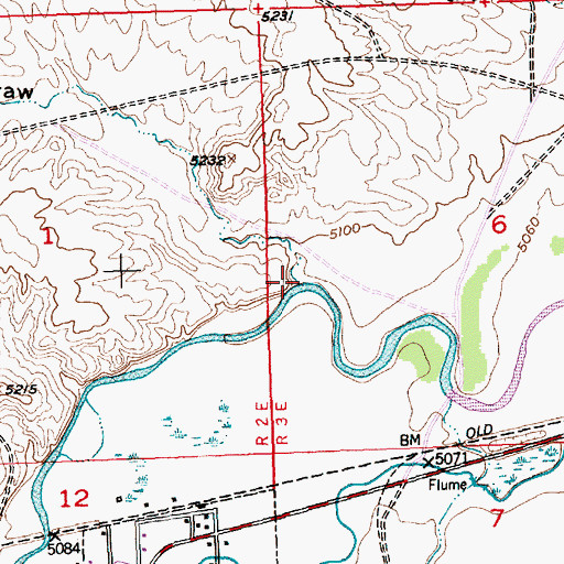 Topographic Map of Mitchell Draw, WY