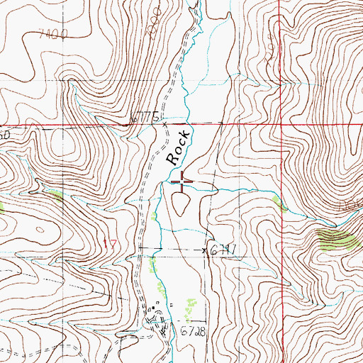 Topographic Map of Morgan Canyon, WY