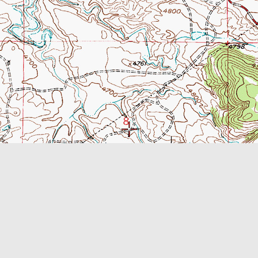 Topographic Map of Morris Canyon, WY
