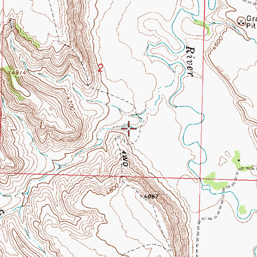 Topographic Map of Mud Gulch, WY