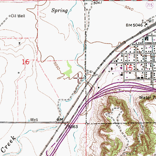 Topographic Map of Muddy Creek, WY