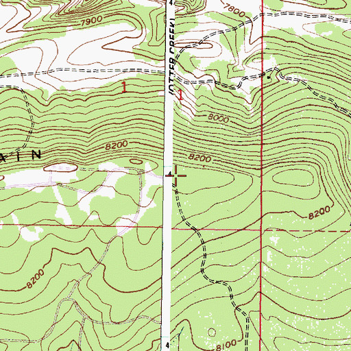 Topographic Map of Muddy Mountain, WY