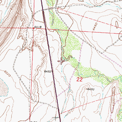 Topographic Map of Murphree Creek, WY