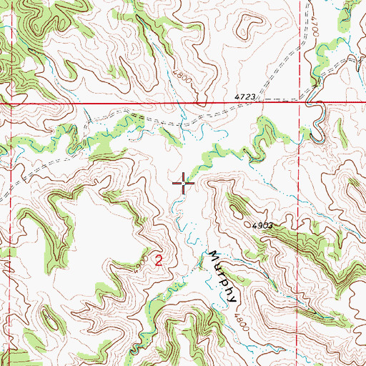 Topographic Map of Murphy Draw, WY