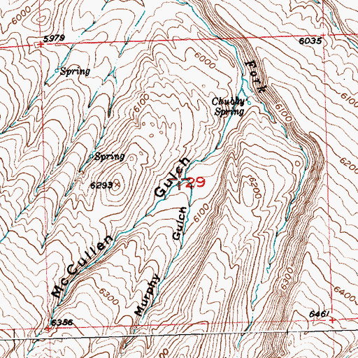 Topographic Map of Murphy Gulch, WY