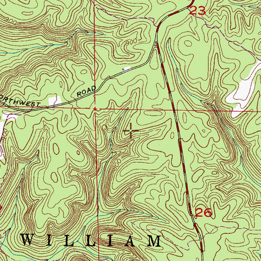 Topographic Map of Black Warrior Wildlife Management Area, AL