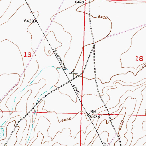 Topographic Map of Nancy Creek, WY