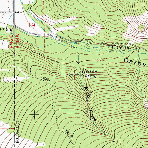 Topographic Map of Nelson Spring, WY