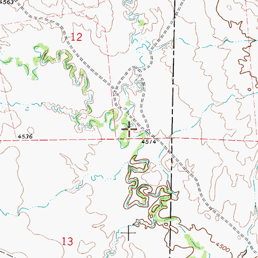 Topographic Map of Newel Prong, WY