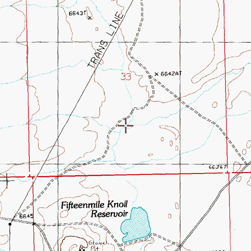 Topographic Map of Nitch Creek, WY