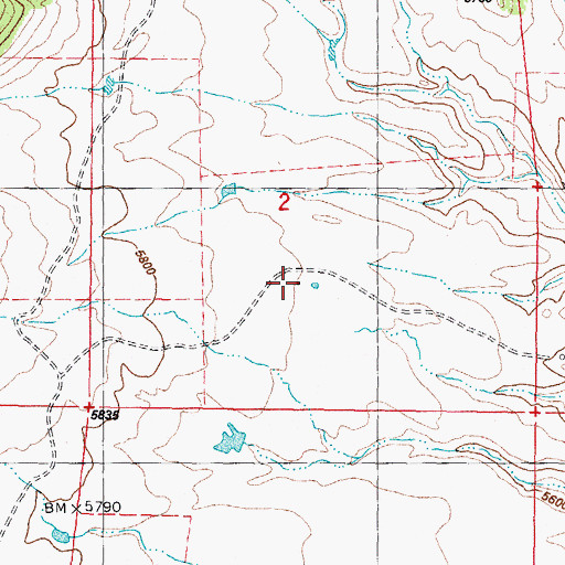 Topographic Map of Noland Cabin, WY
