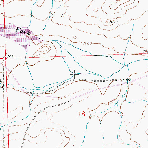Topographic Map of North Fork Sulphur Creek, WY