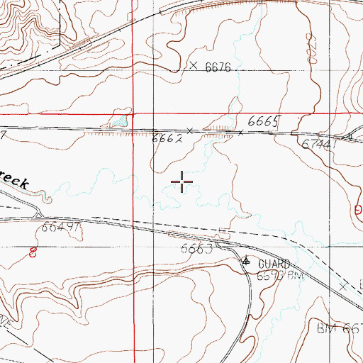 Topographic Map of North Fork Twin Creek, WY