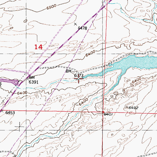 Topographic Map of O'Brien Creek, WY