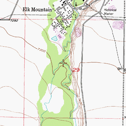 Topographic Map of O'Mara Creek, WY