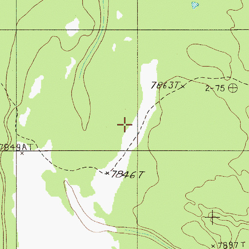 Topographic Map of Old Fountain Trail, WY