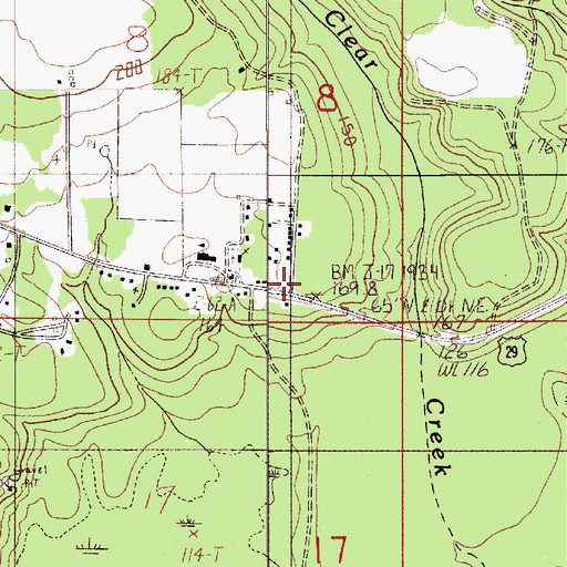 Topographic Map of Boykin, AL