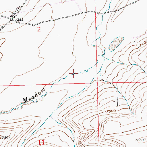 Topographic Map of Oregon Gulch, WY