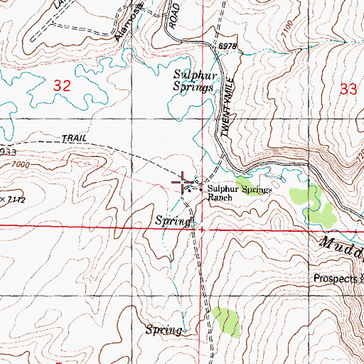 Topographic Map of Original Stage Station (historical), WY
