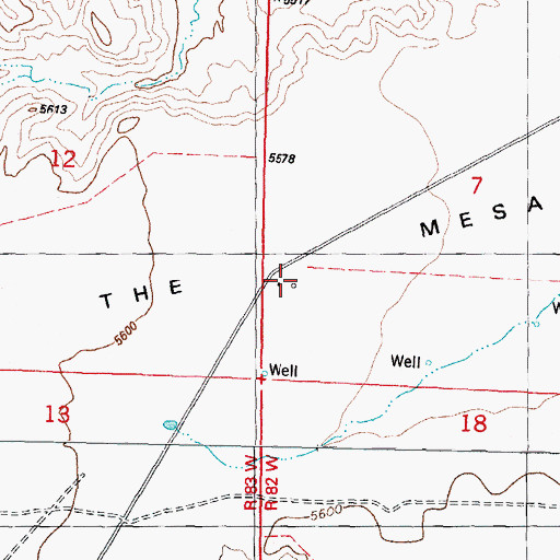 Topographic Map of Osborn Ranch, WY