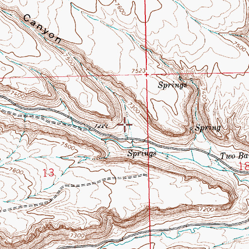 Topographic Map of Owl Canyon, WY