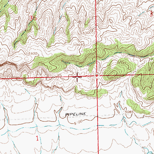 Topographic Map of Padlock Rim, WY