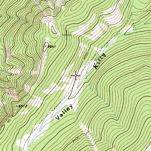 Topographic Map of Paradise Valley, WY