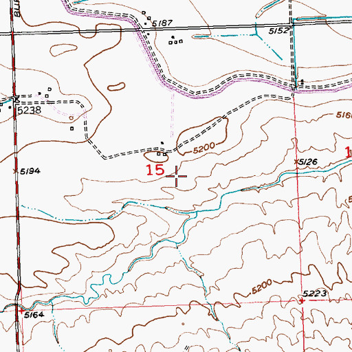 Topographic Map of Paradise Valley, WY