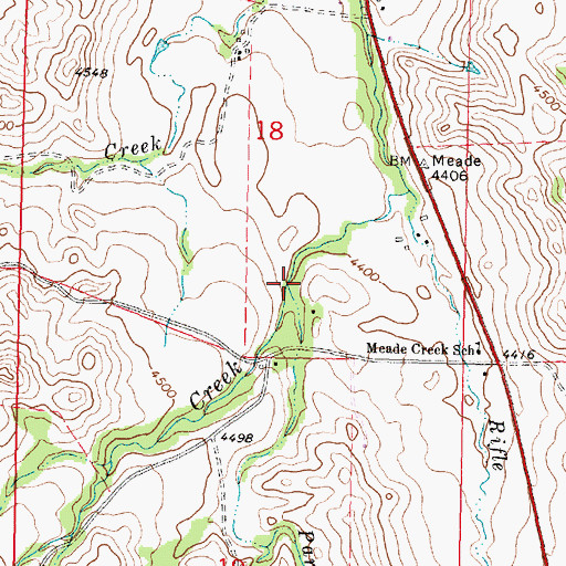 Topographic Map of Parken Fork, WY